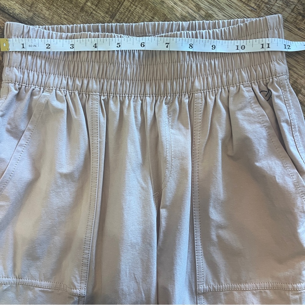 Calia by Carrie Underwood Zip Ankle Joggers Cream Athleisure Studio Pants XXS - Picture 6 of 7